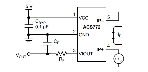 Allegro MicroSystems ACS772 200kHz Automotive Current Sensor ICs